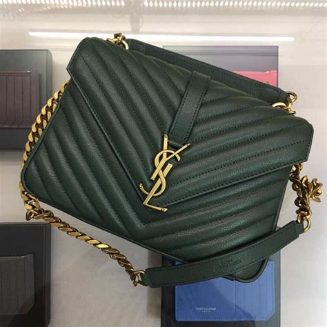 ysl college bag large gold|saint laurent medium college bag.